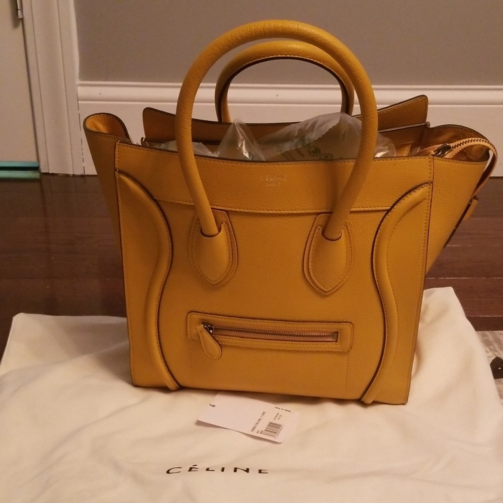CELINE Mini lugage  -Ocre color